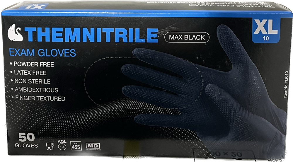 Handske Themsen Max Svart Stl: XL/10, 50p
