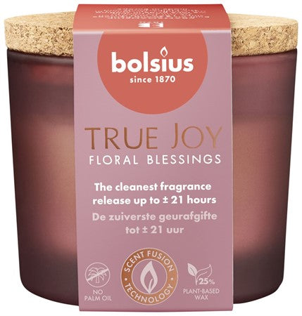Bolsius Doftljus Med Lock Floral Blessings, 6,6x8,3cm